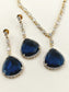 Nayna Blue American Diamond Necklace Set