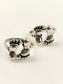 Lakshmi Silver Oxidized Lakshmi Feet Toe Ring Pair