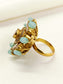 Urvashi Mint Green Kundan Finger Ring