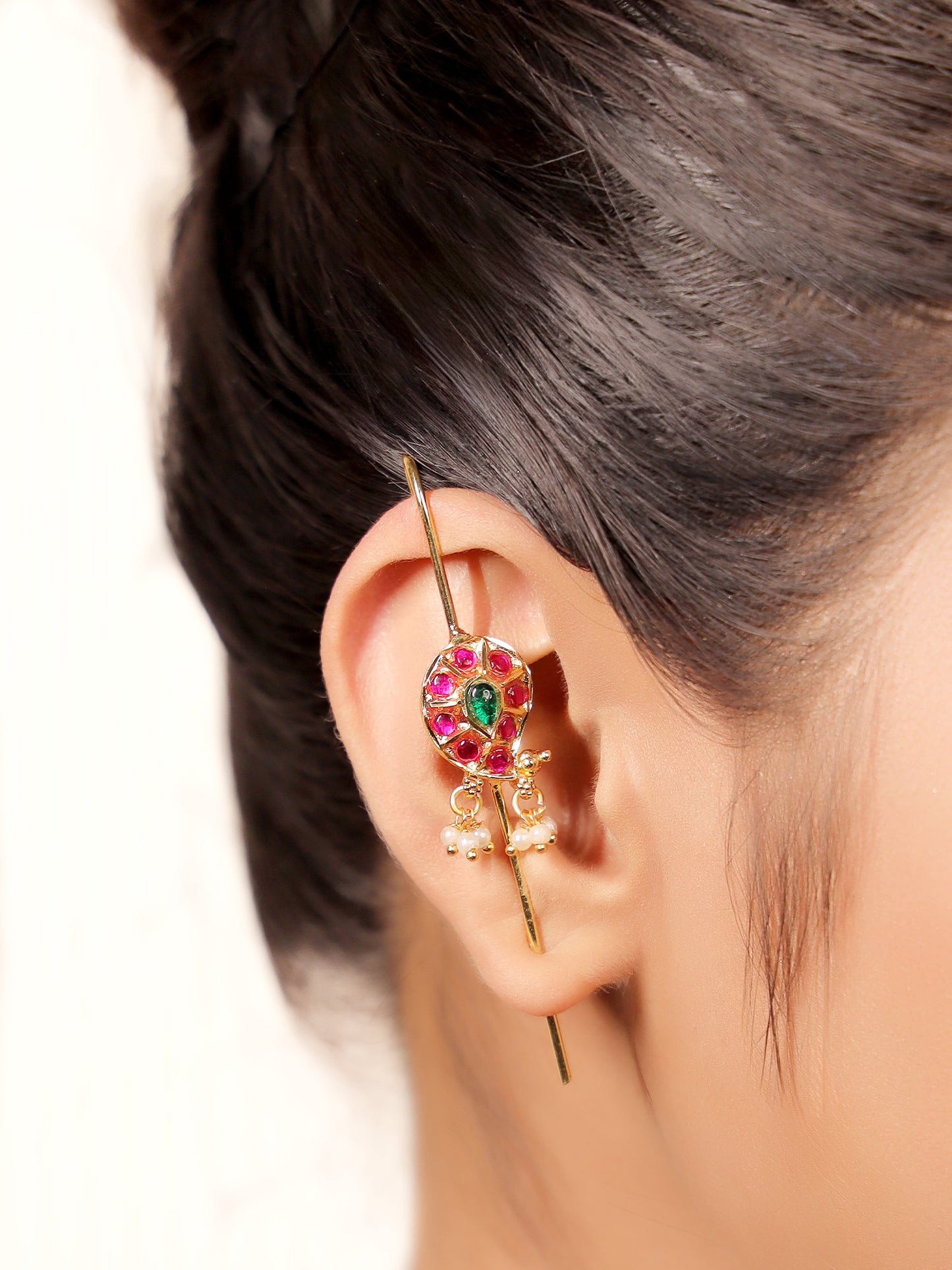 Parvati M & G Gold Plated Kundan Ear Cuff [ Price is for Pair ]
