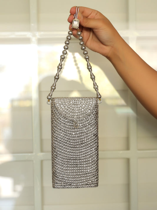 Sejal Silver Mobile Pouch