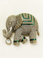 Pranay Green Elephant Brooch