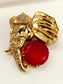 Panshul Ruby Elephant Men's Brooch