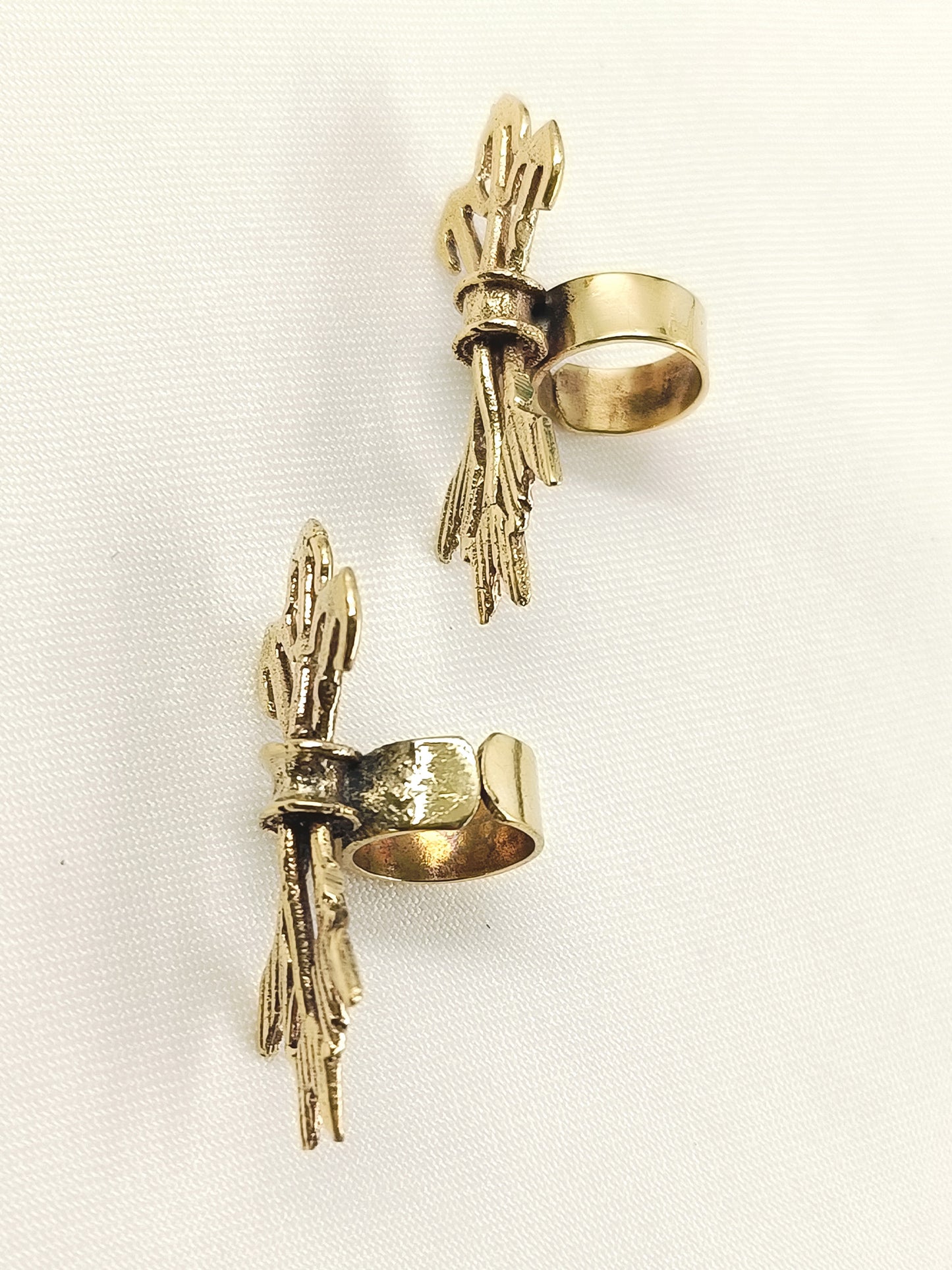 Reigna Golden Men's Earrings