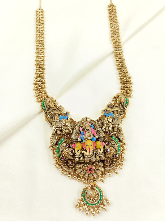 Dwarkadhish Temple Groom Antique Neckpiece