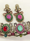 Nora Navratan Victorian Choker Necklace Set with Earrings
