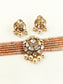 Dipta Champagne Beaded Kundan Choker Set