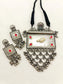 Eshanya Ruby Oxidized Pendant Set