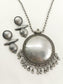 Xyrah Plain Oxidized Necklace Set