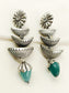 Swarah Firozi Oxidized Earrings