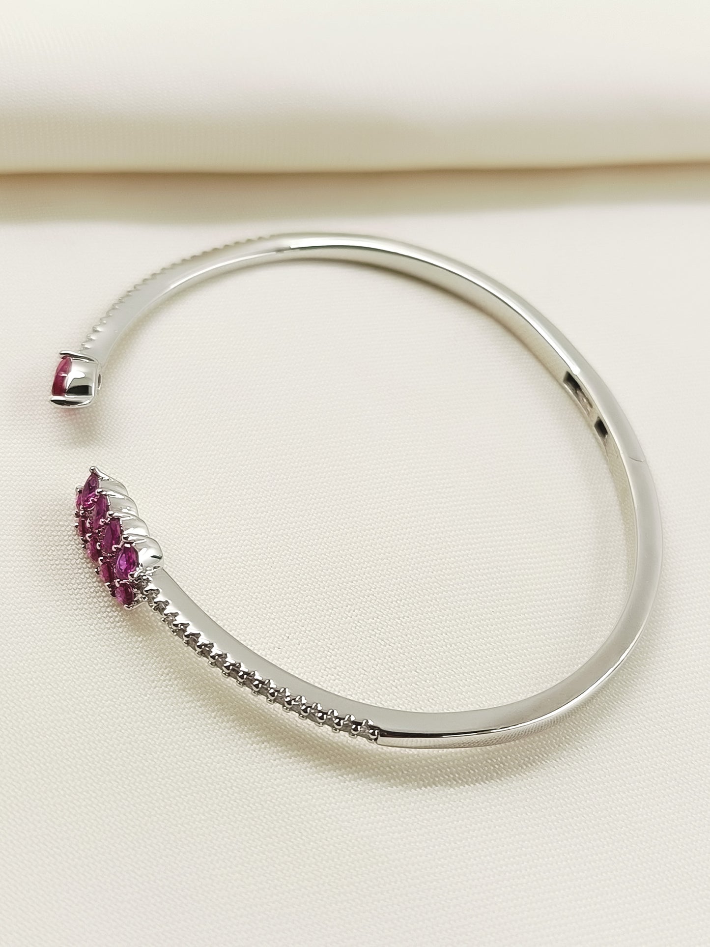 Pranjali Ruby American Diamond Bracelet