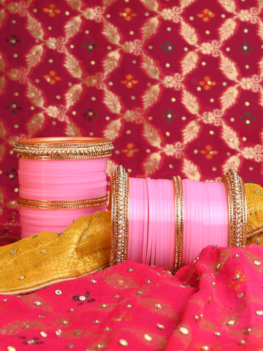 Samriddhi Pink Punjabi Chura