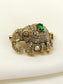 Ruhanraj Green Elephant Men's Brooch