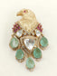Asmara Mint Green Eagle Brooch