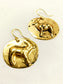 Prajay Golden Deer Tribal Men's Earring