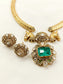 Heema Green Kundan Hasli Styled Necklace Set