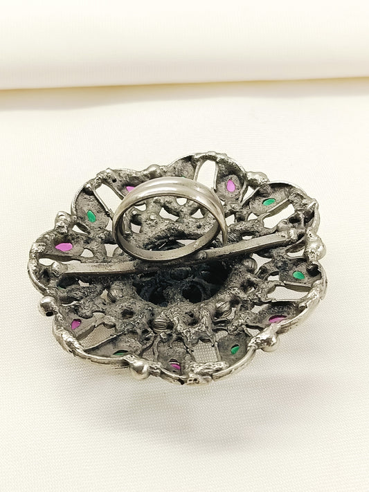 Dax R&G Oxidized Finger Ring