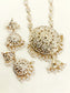 Demira White Pearl Jadau Necklace Set