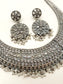 Jaspreet White Oxidized Necklace Set