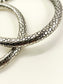 Akshita Plain Oxidized Honeycomb Anklets