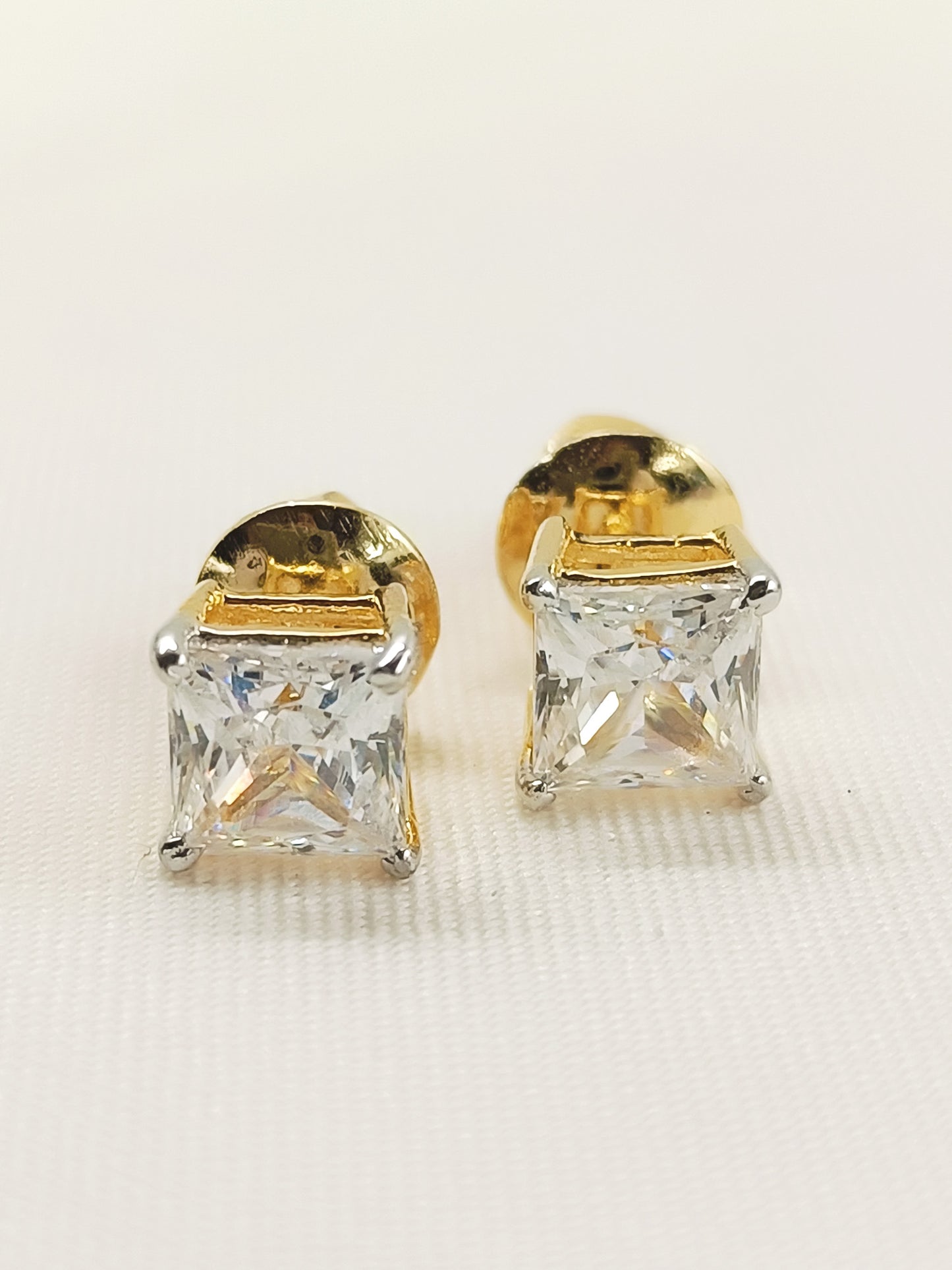 Lubna 92.5 Silver Swarovski Stone Tops