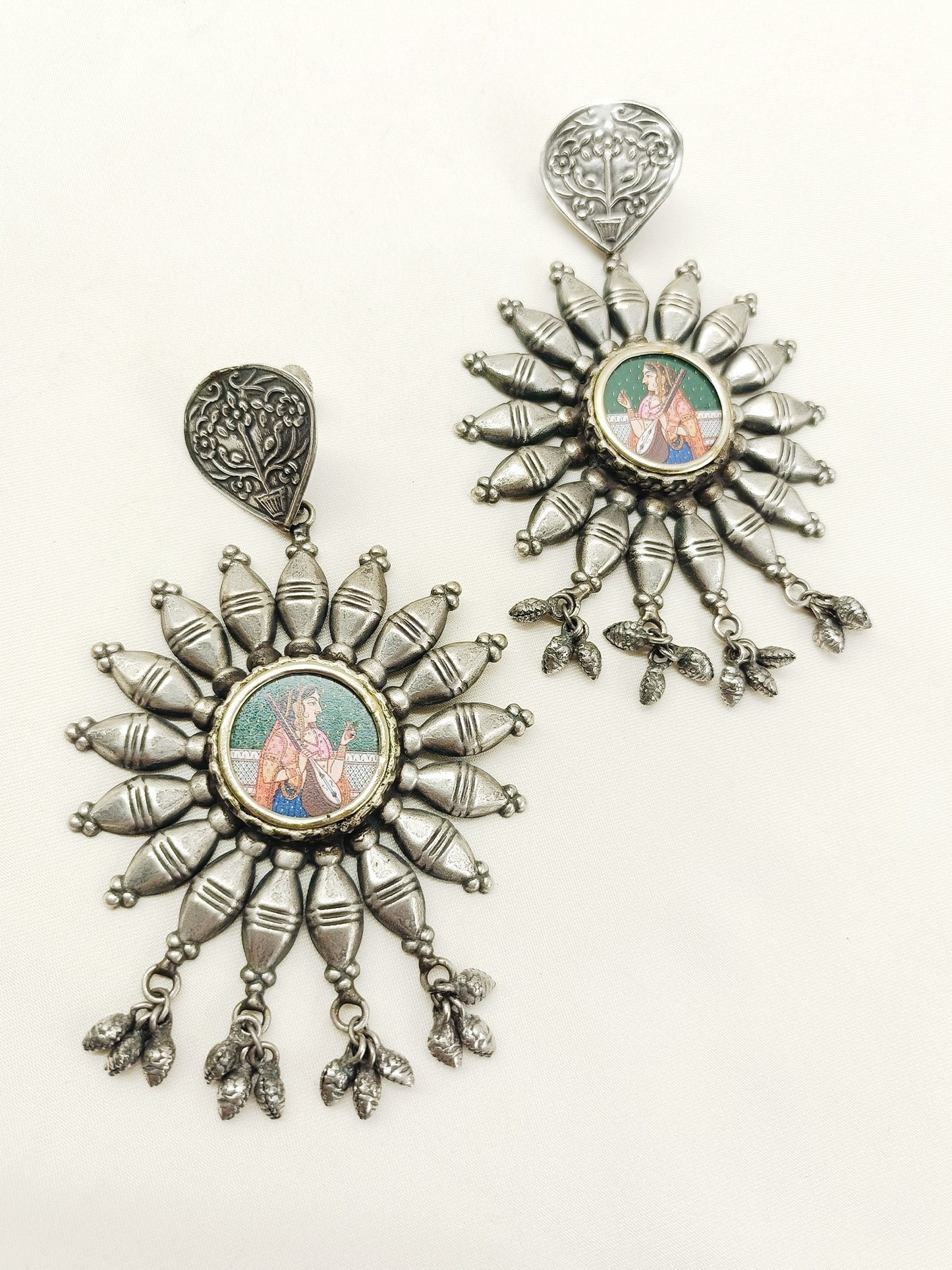 Nayanika Multi Colour Oxidized Earring