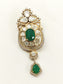 Zeeshan Green Men's Brooch