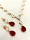 Angelica Ruby Kundan Necklace Set