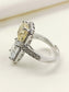 Jesse Yellow American Diamond Finger Ring