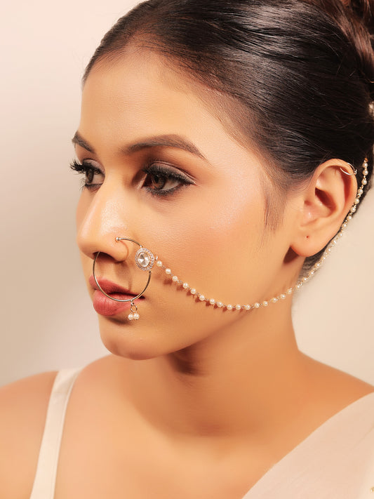 Eshani White Kundan Nath