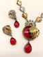 Vishali Maroon Oxidized Necklace Set