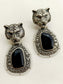 Leelavati Black German Silver Oxidized Earrings