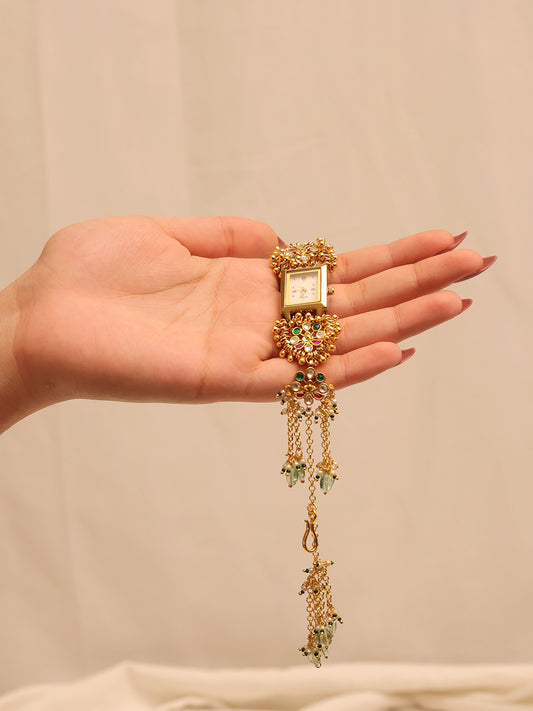 Deepti's Paachi Kundan Watch.