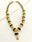 Ranbir Golden Men's Rudraksha Mala with Om Pendant