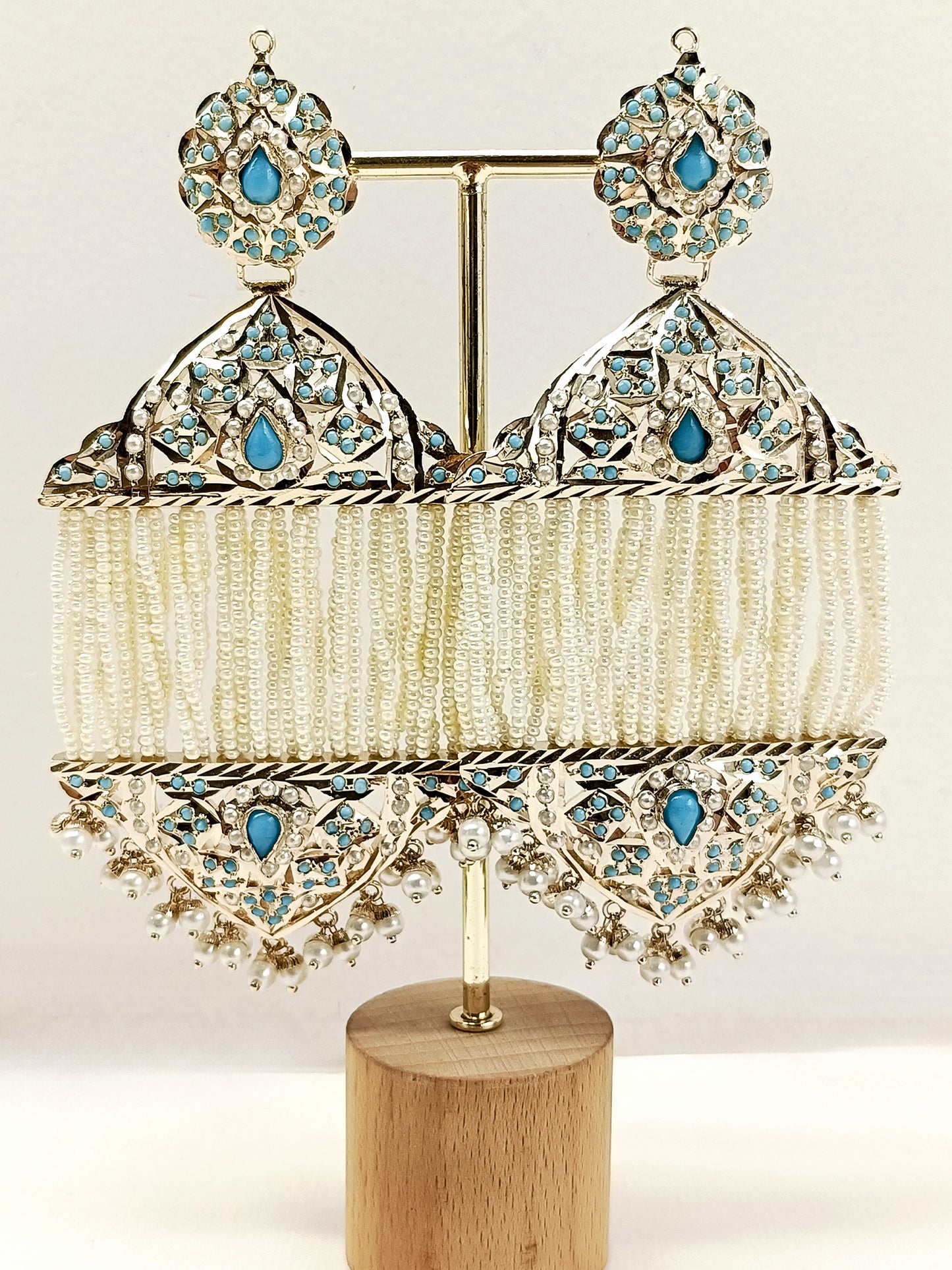 Gulbahar Firozi Jadau Earring