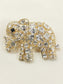 Shaurya Black Elephant Brooch