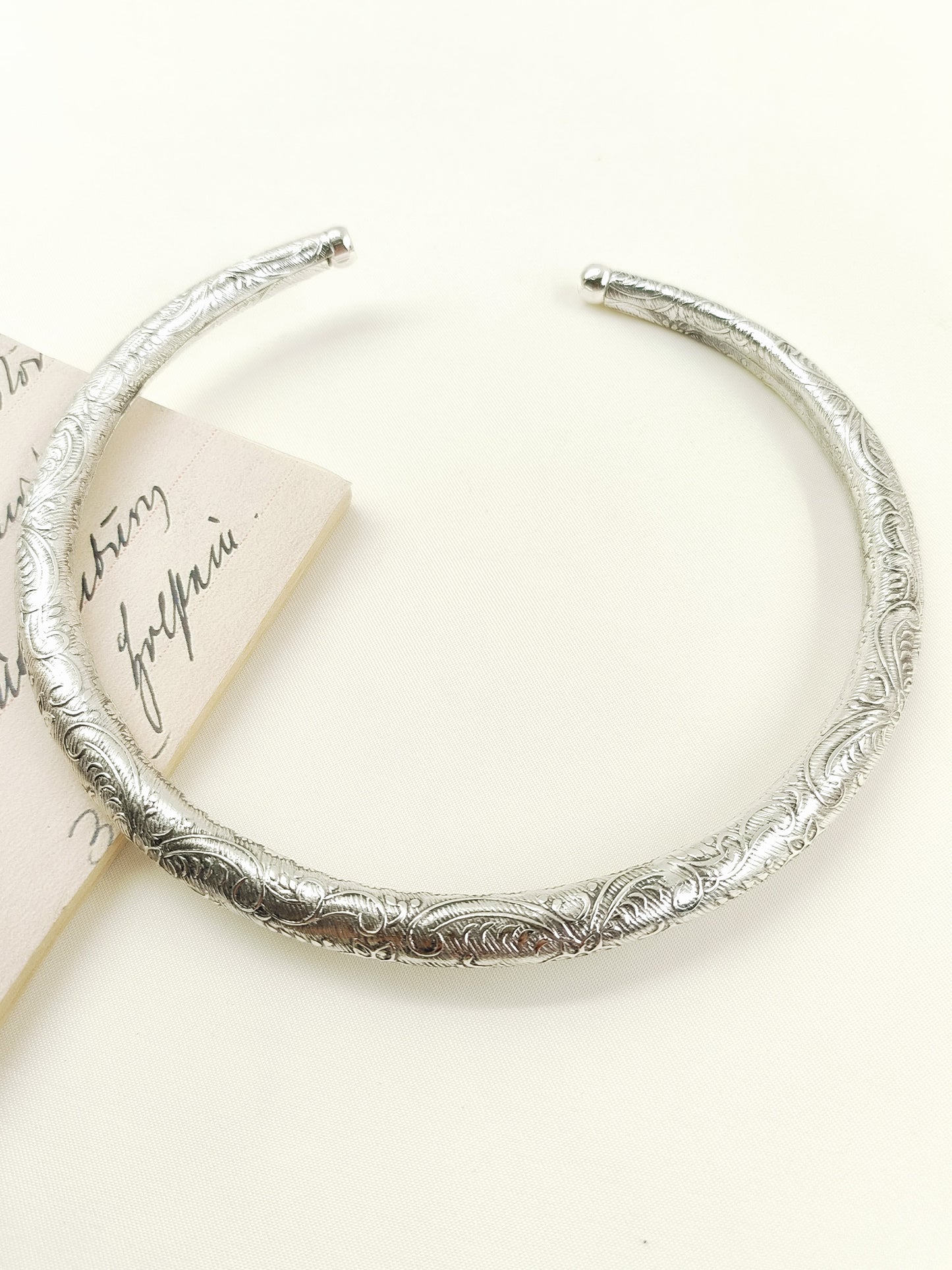 Somerset Silver Rajwada Hasli Styled Men's Neckpiece