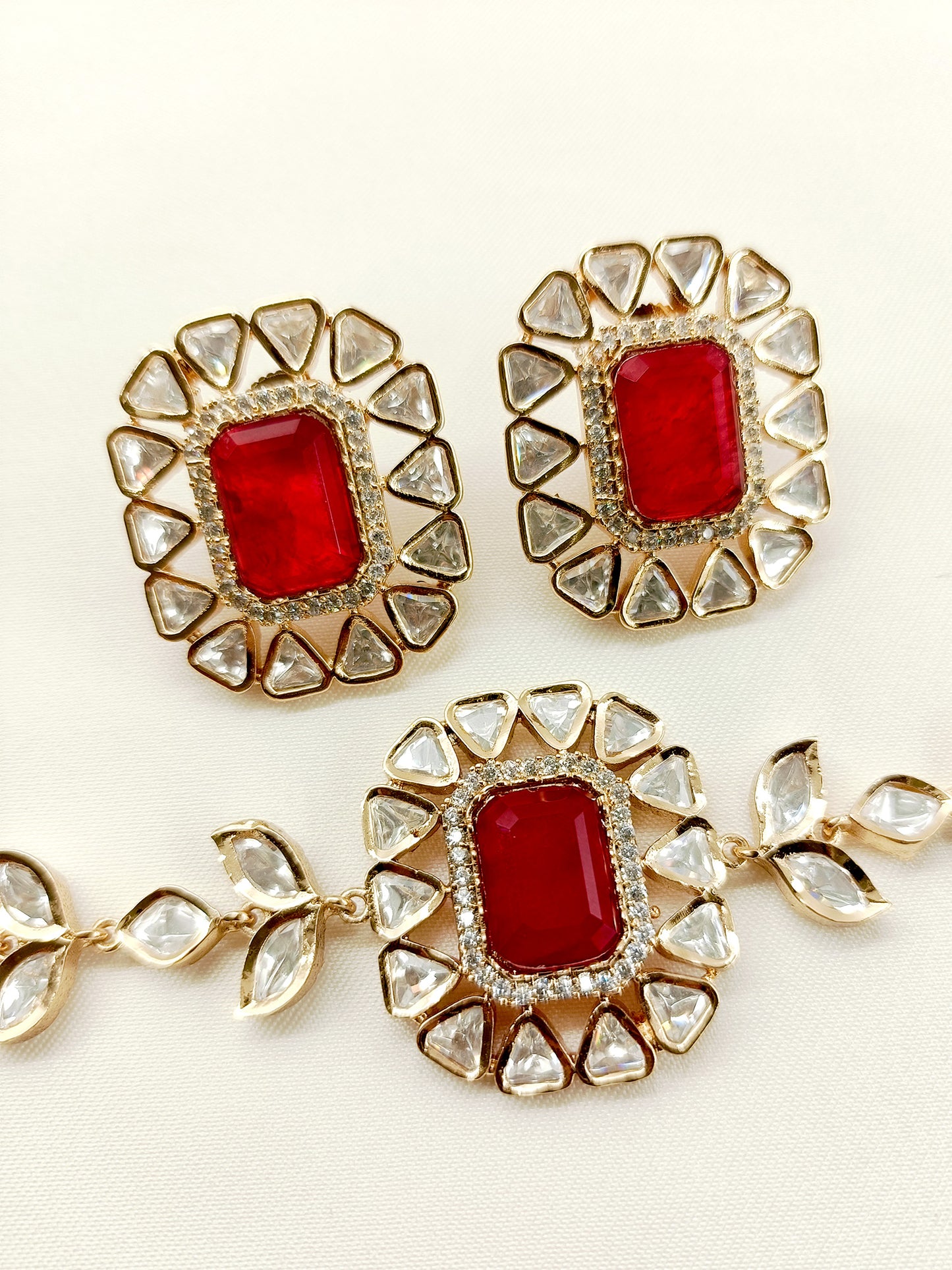 Stuti Ruby Kundan Choker Set