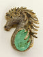 Elam Mint Green Horse Men's Brooch