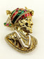 Yuvansh R&G Men’s Maharaja Bust Brooch