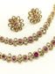 Laina Ruby Double layered Polki Necklace Set