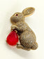Avyan Red Rabbit Men's Brooch
