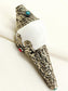 Mridwal Silver Tibetan-Style Carved Shankh