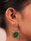 Irina Green Kundan Necklace Set