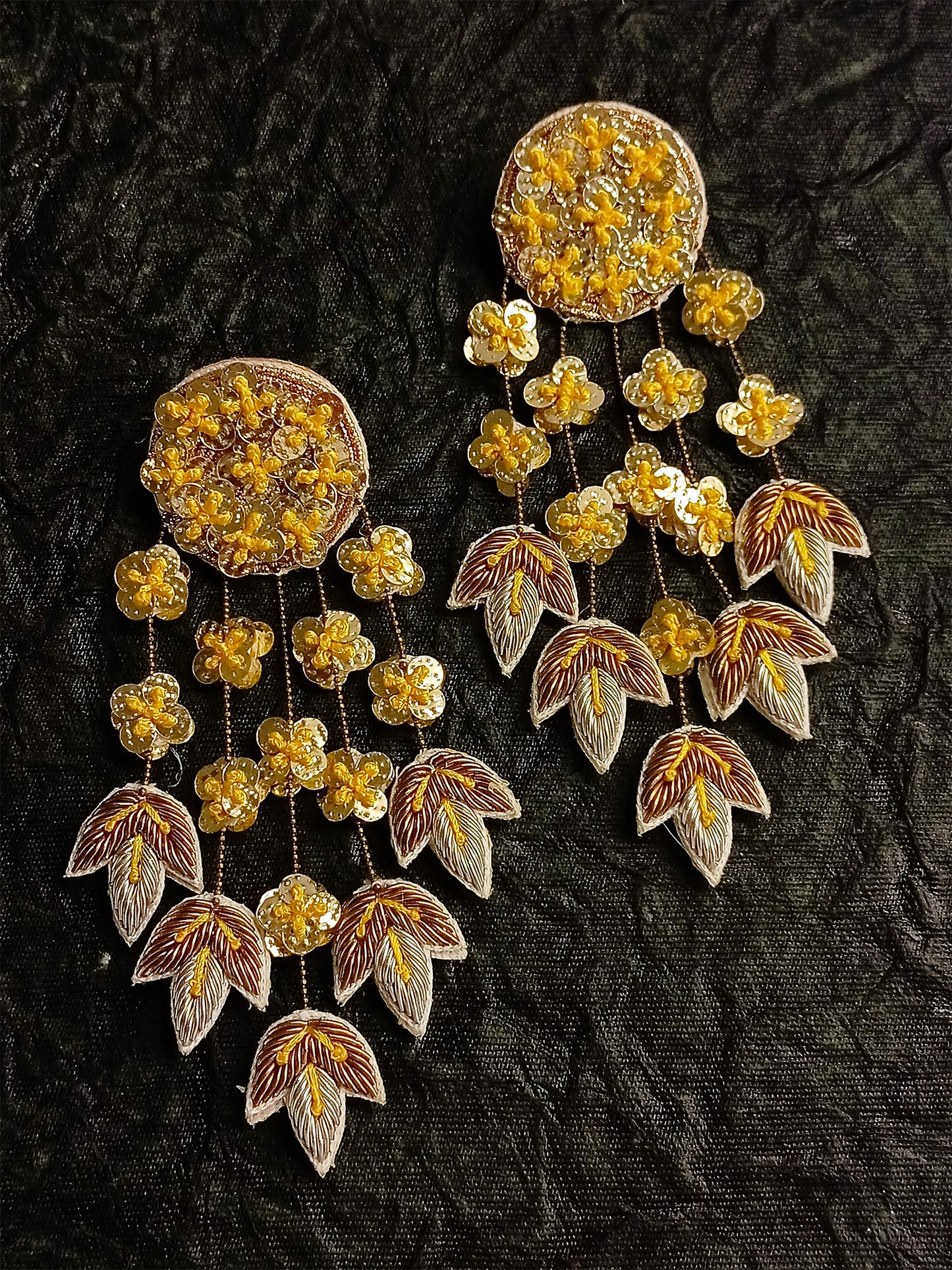Advaita Yellow Handmade Earrings