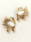 Rukmadhi White Kundan Earcuffs
