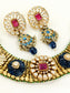 Gurmukhi Multicolor Fusion Kundan Choker Set