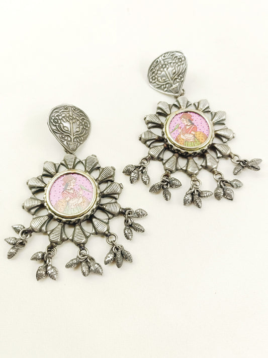 Naksha Multi Colour Oxidized Earring