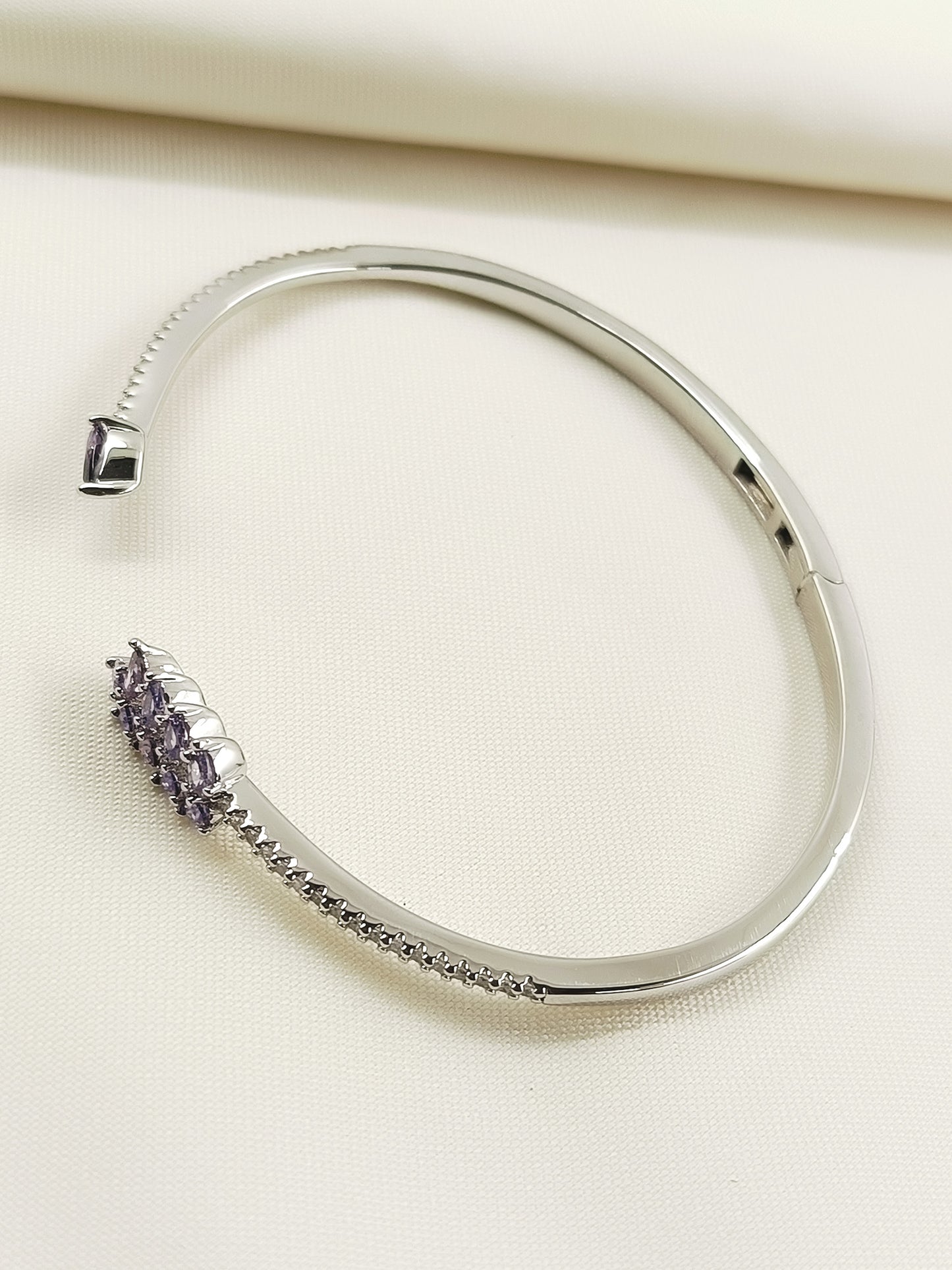 Narayani Purple American Diamond Bracelet