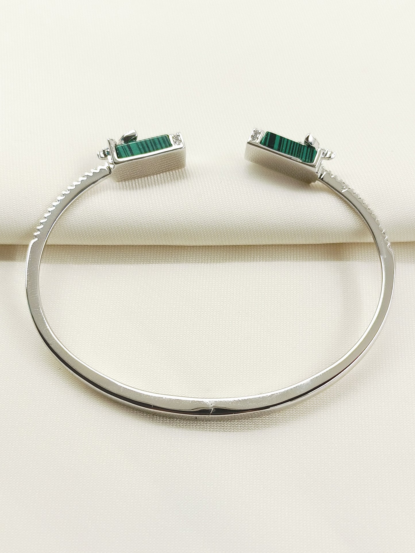 Aditi Green American Diamond Bracelet